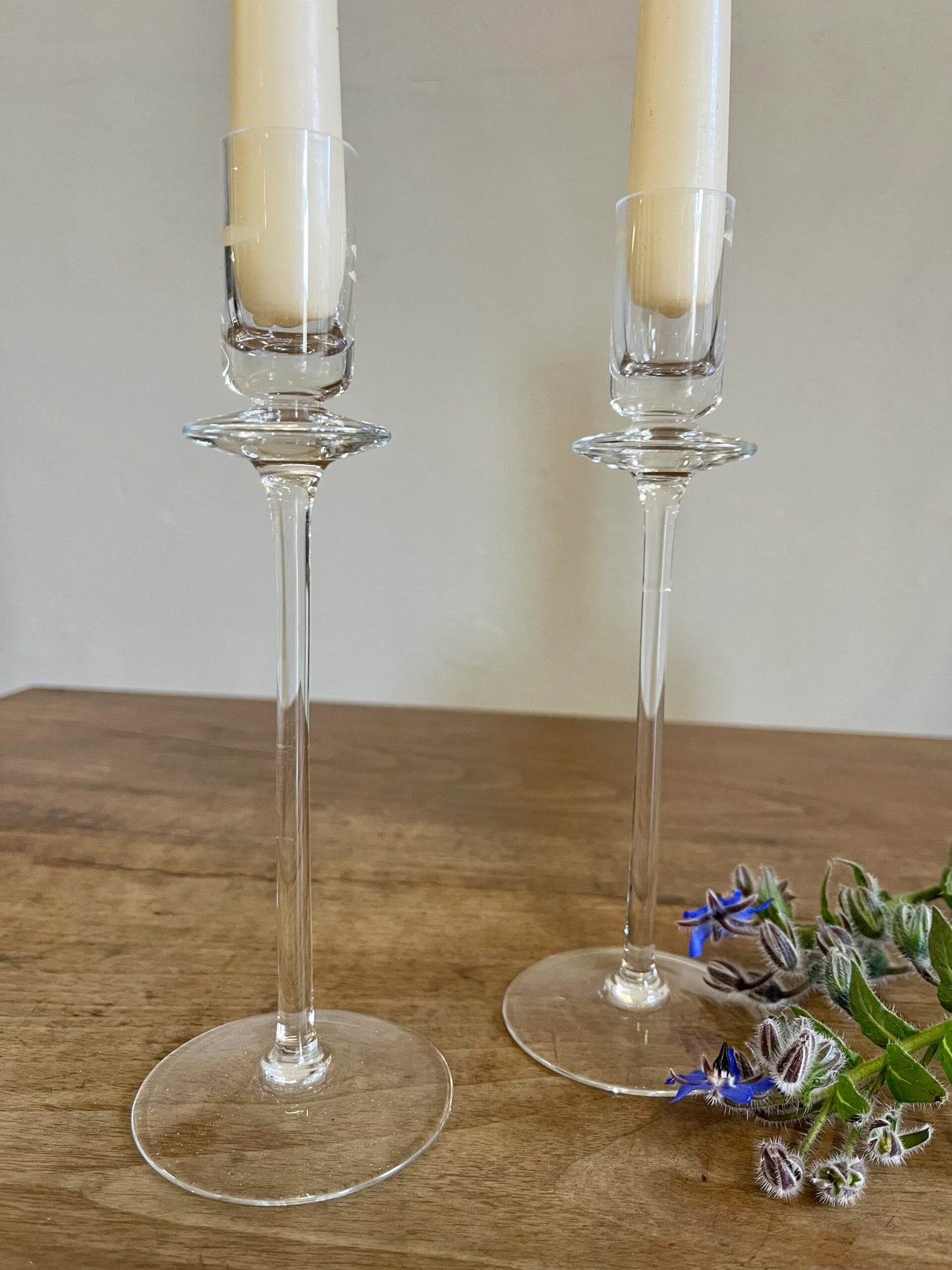 Bougeoirs en cristal