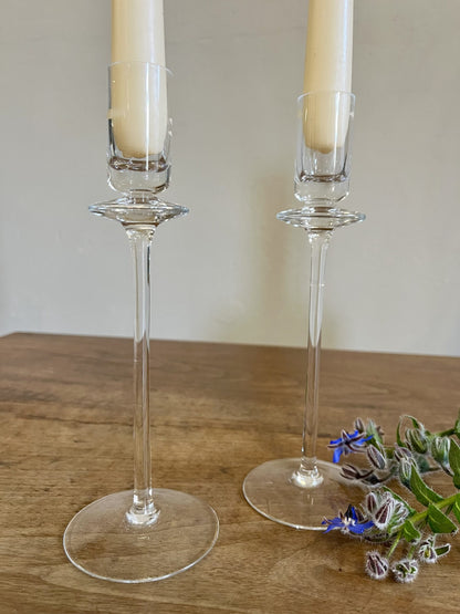 Bougeoirs en cristal