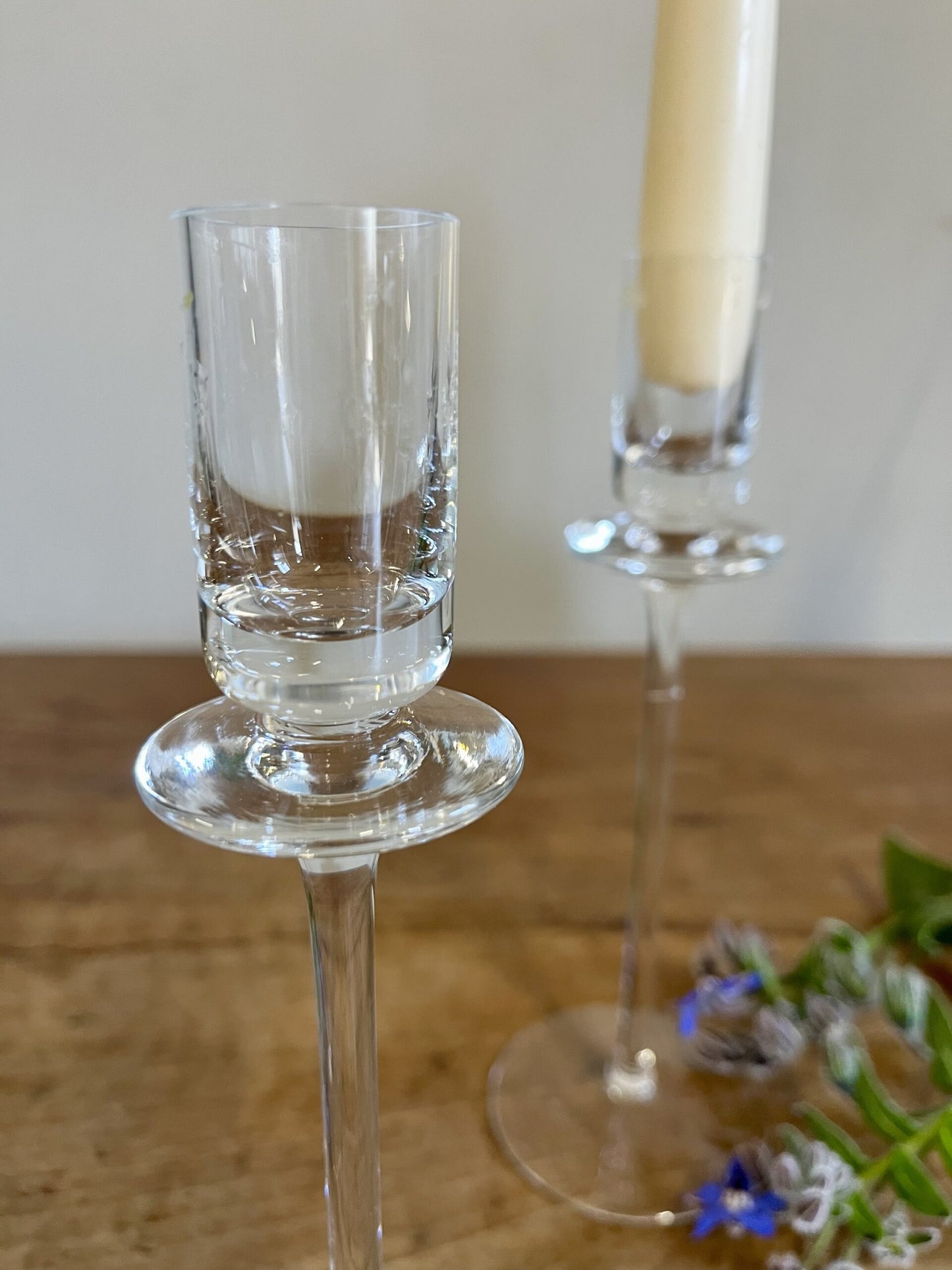 Bougeoirs en cristal