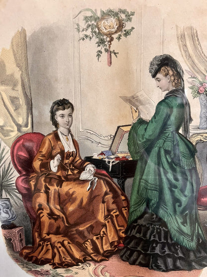 Gravure couleur “La Mode Illustrée”