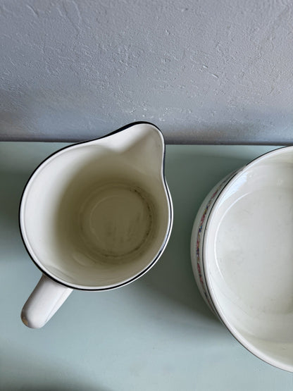 Vasque et broc de toilette