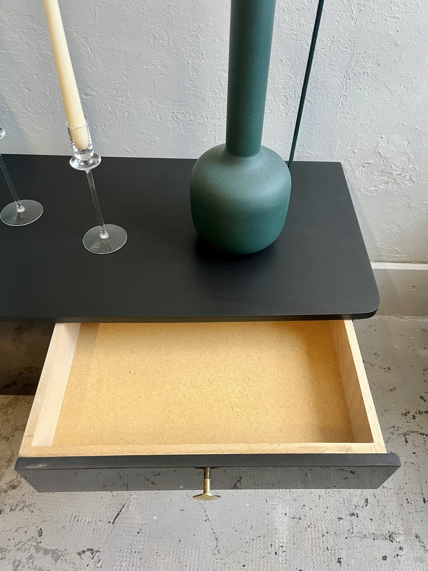 Buffet laqué plateau noir