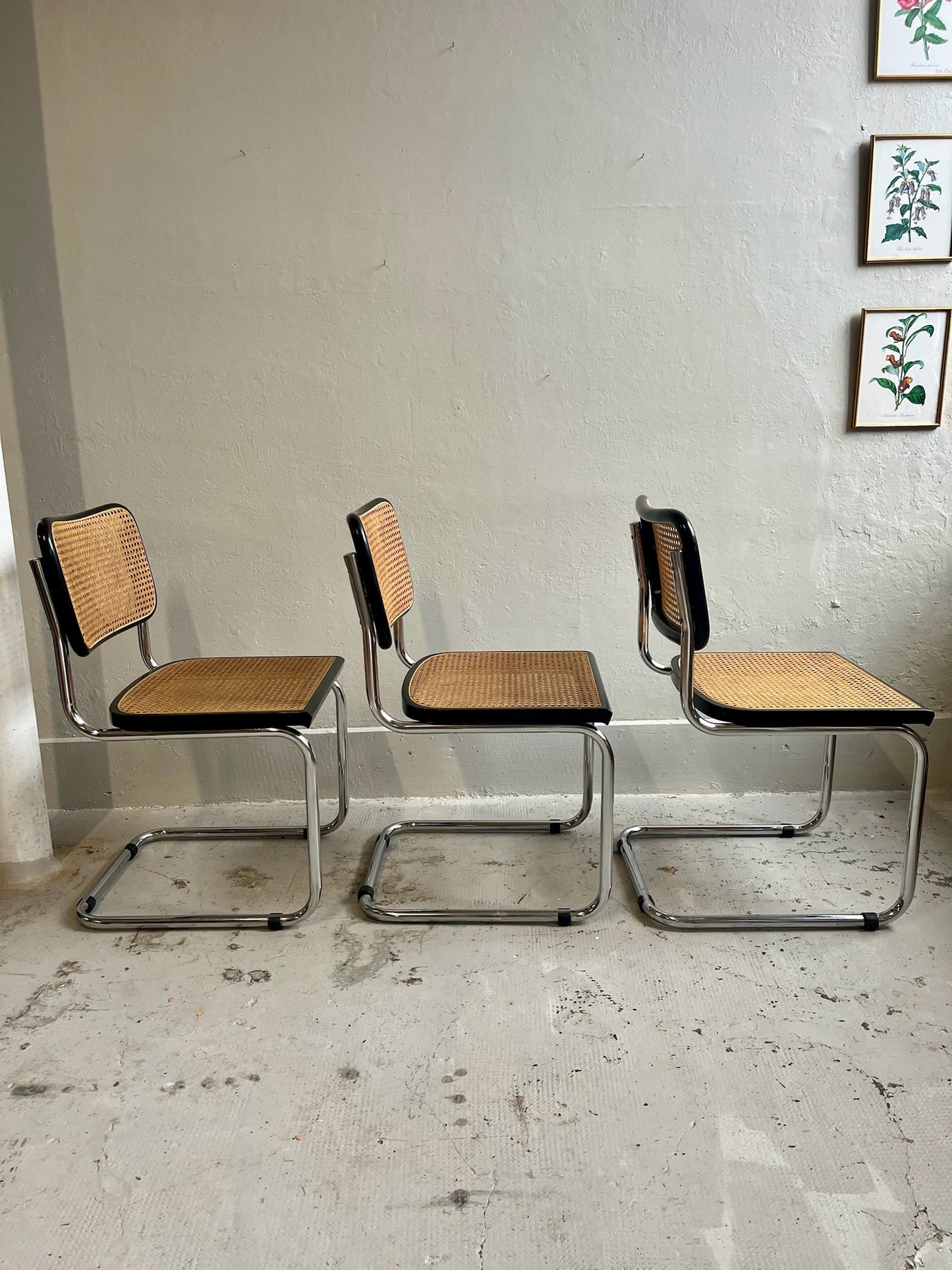 Chaises d’inspiration Marcel Breuer B32/ Cesca