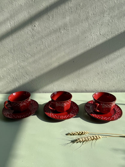 Lot de 3 tasses Rosmarie