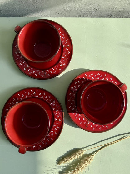 Lot de 3 tasses Rosmarie