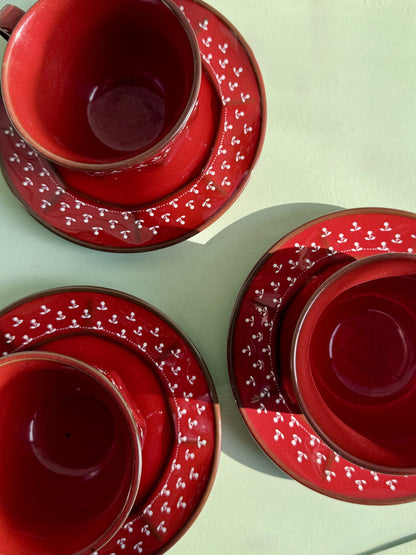 Lot de 3 tasses Rosmarie