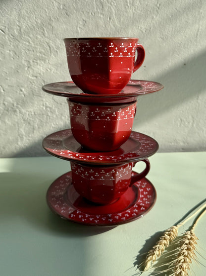 Lot de 3 tasses Rosmarie