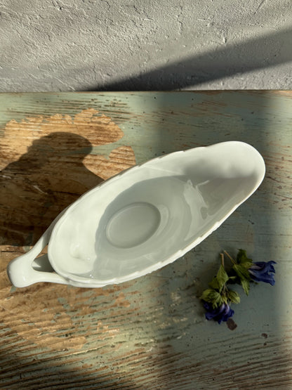 Saucière en porcelaine de Limoges