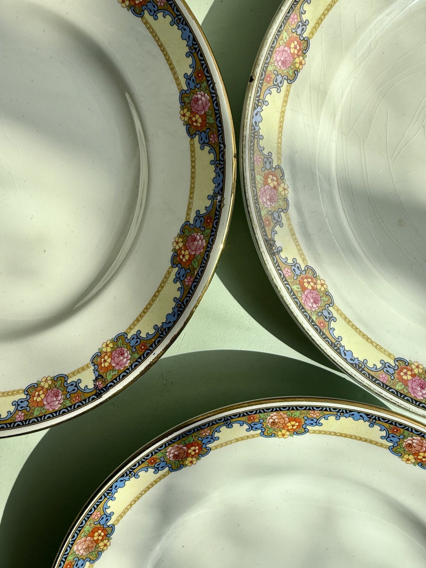 3 assiettes semi-creuses Saint-Amand