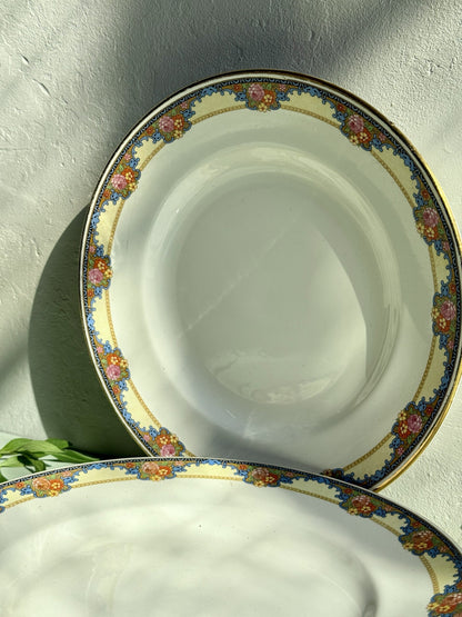 3 assiettes semi-creuses Saint-Amand