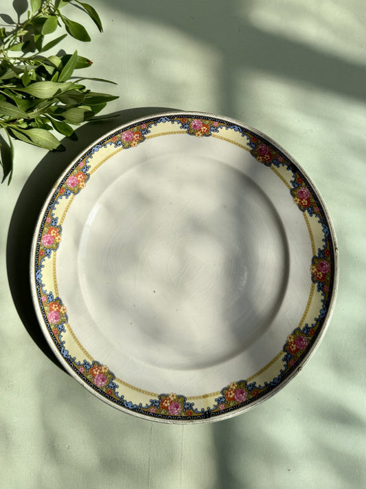 1 assiette plate Saint-Amand