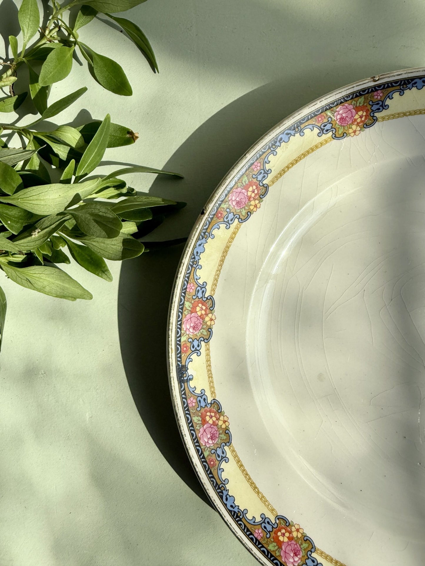 1 assiette plate Saint-Amand