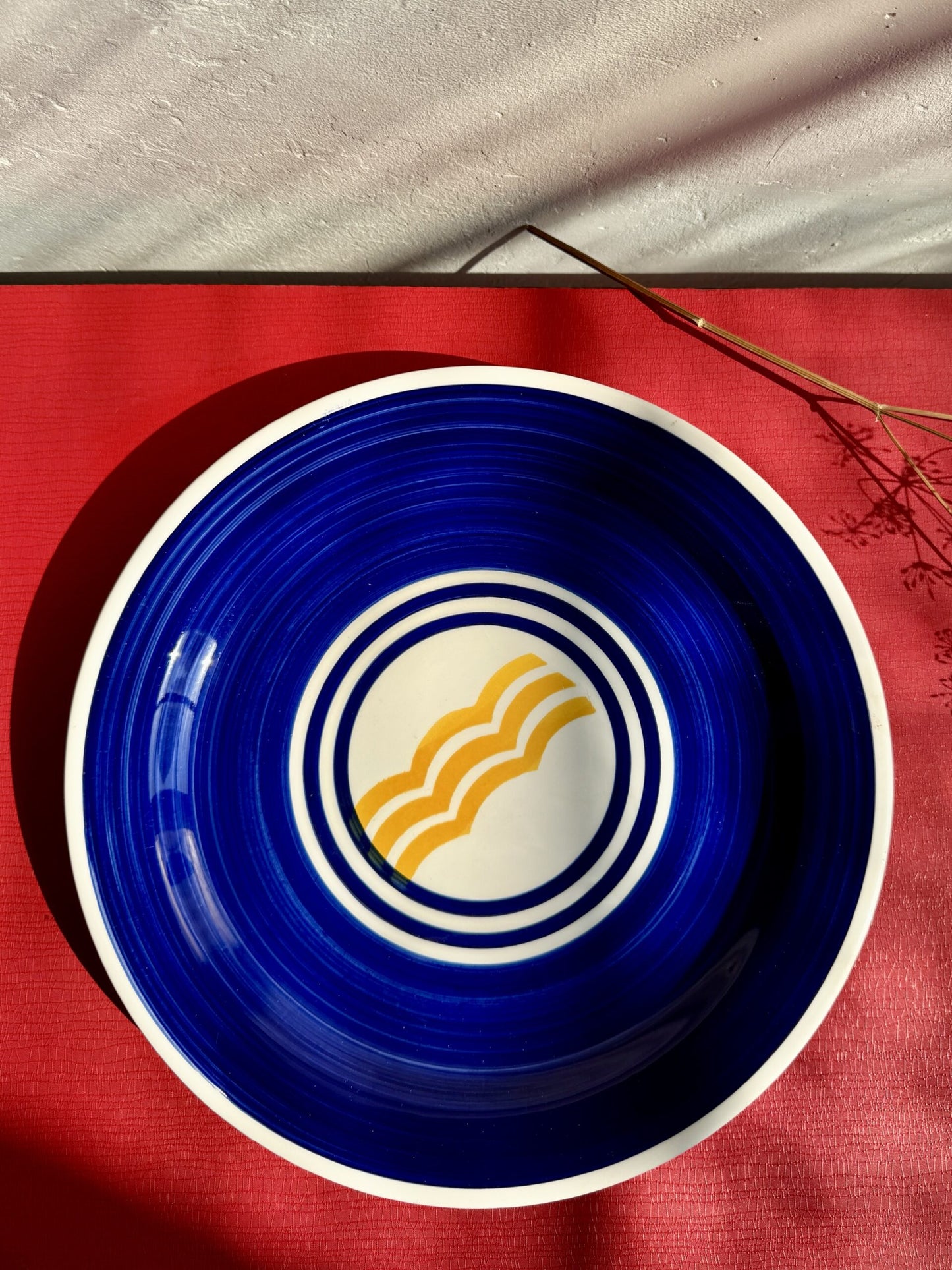 Assiette/Plat rond en céramique Ind Ceram Italie