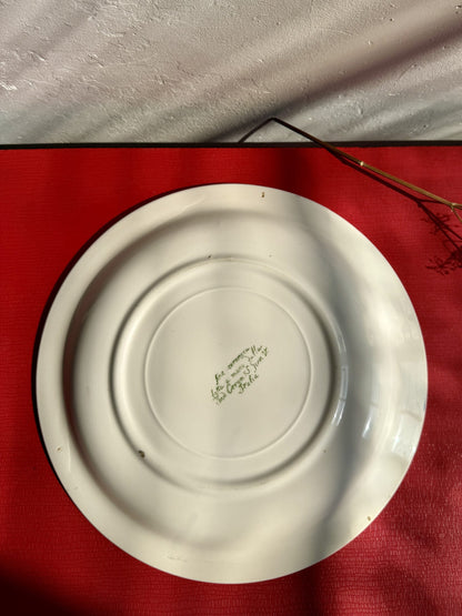 Assiette/Plat rond en céramique Ind Ceram Italie