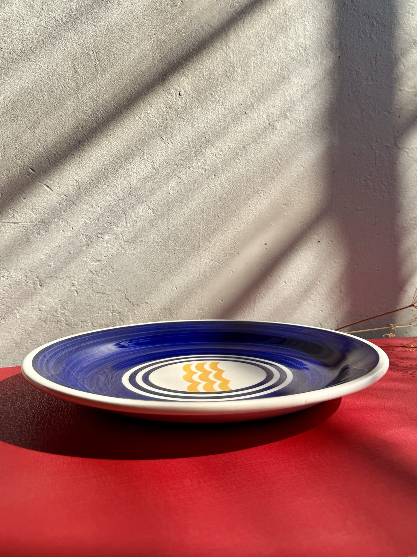 Assiette/Plat rond en céramique Ind Ceram Italie