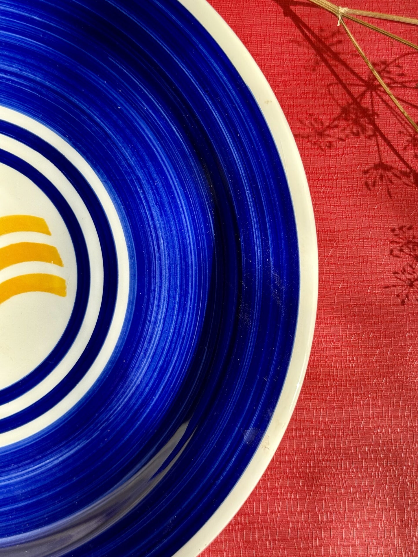 Assiette/Plat rond en céramique Ind Ceram Italie