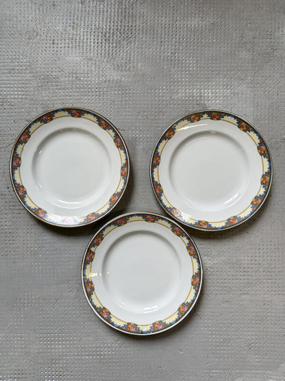 3 assiettes semi-creuses Saint-Amand