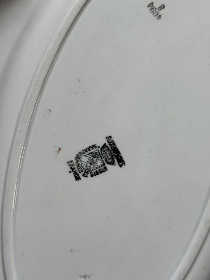 Plat ovale Sarreguemines Digoin - grand modèle