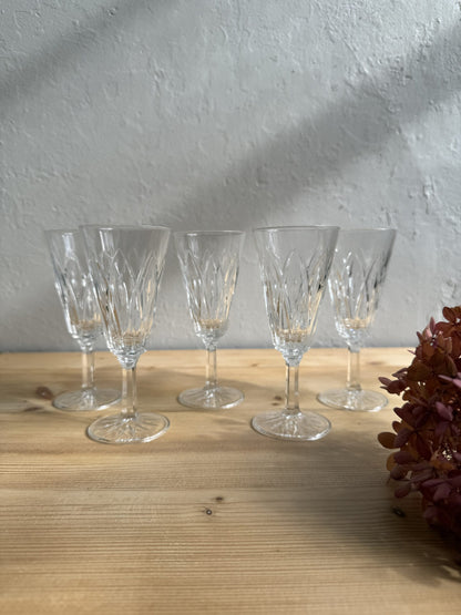 Lot de 6 flûtes taillées