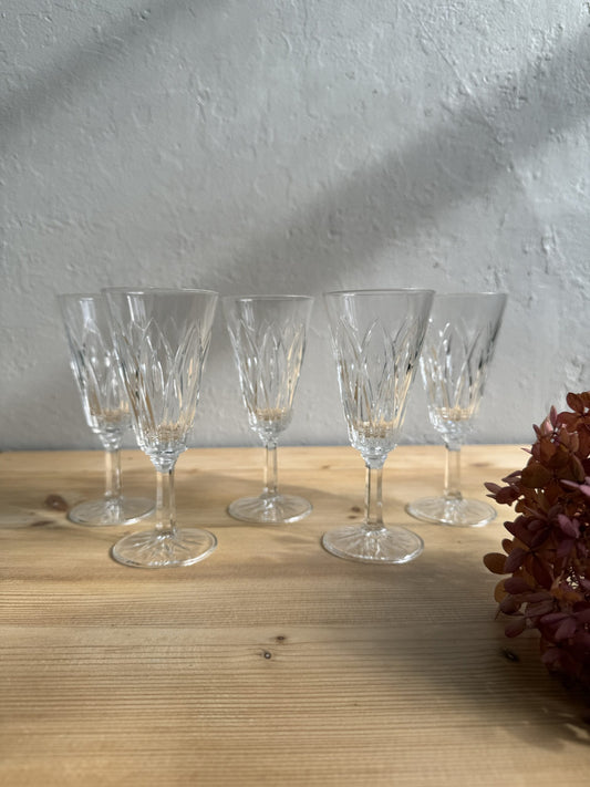 Lot de 6 flûtes taillées