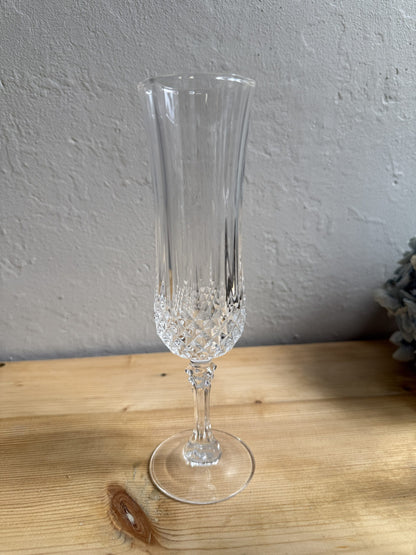 ￼ Lot de 5 flûtes modèle Longchamp de Cristal d’Arques