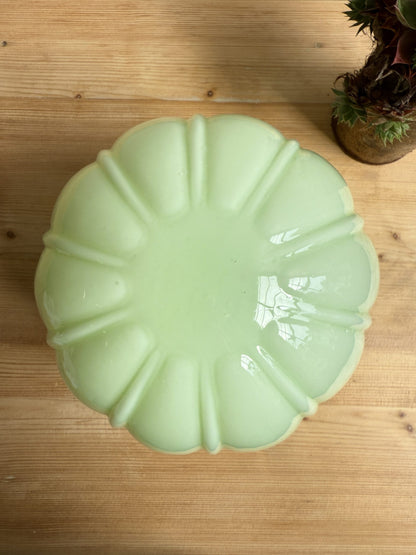 Abat-jour en opaline vert d’eau