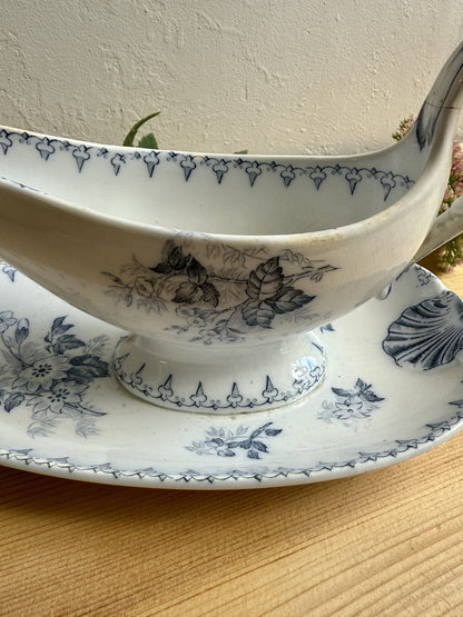 Saucière modèle Flore de Sarreguemines