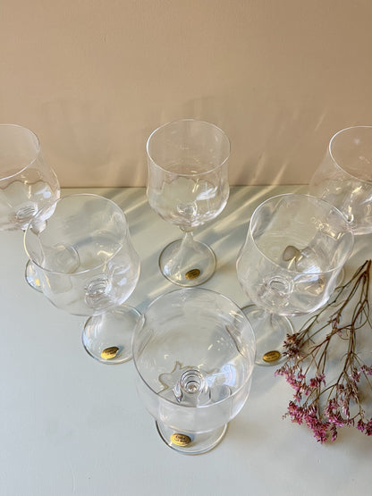 Verres en cristal fait main/ 6