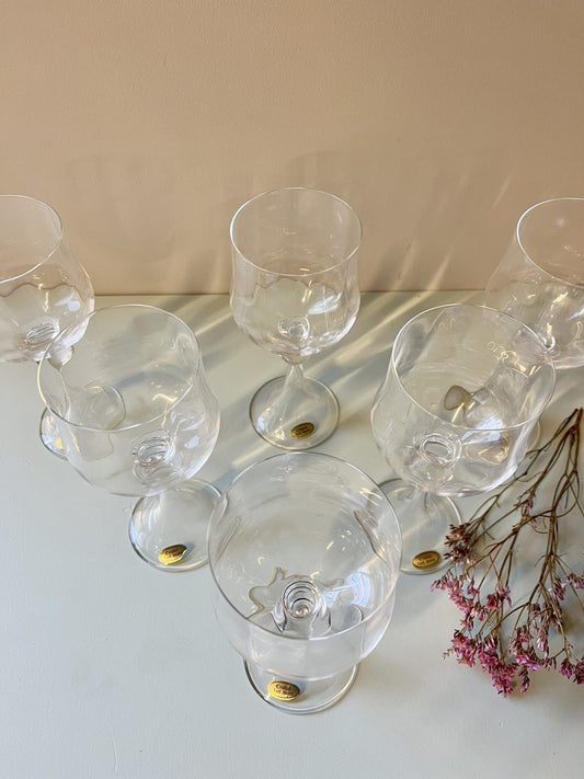 Verres en cristal fait main/ 6