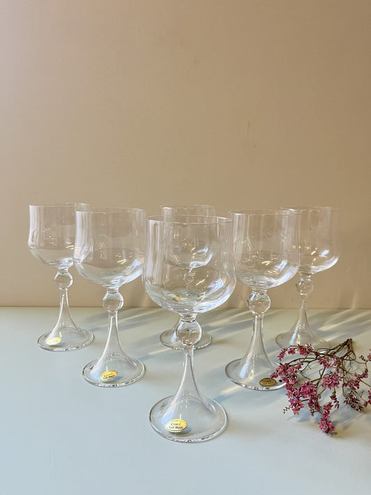 Verres en cristal fait main/ 6