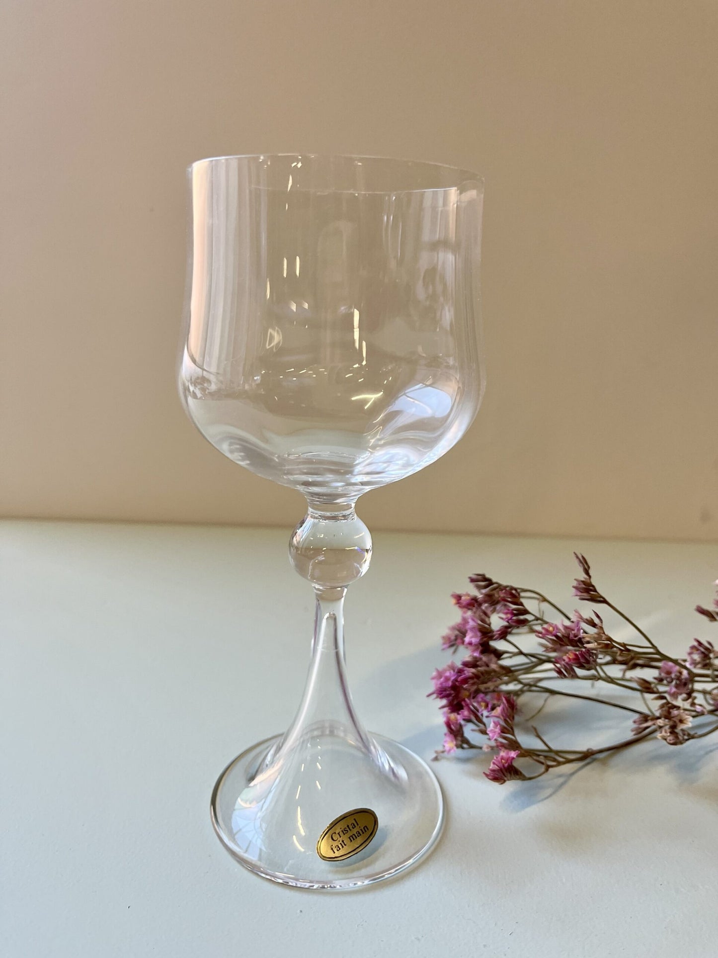 Verres en cristal fait main/ 6
