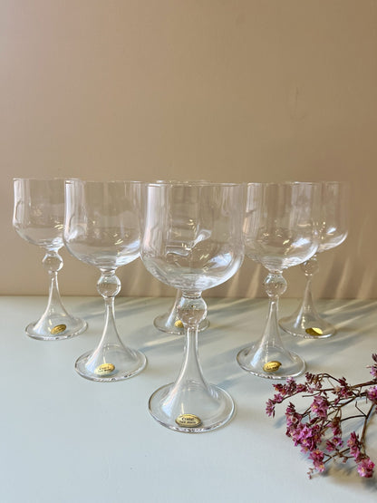 Verres en cristal fait main/ 6
