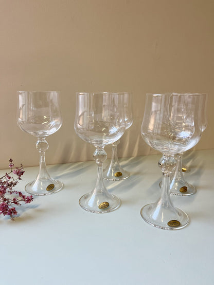 Verres en cristal fait main/ 6