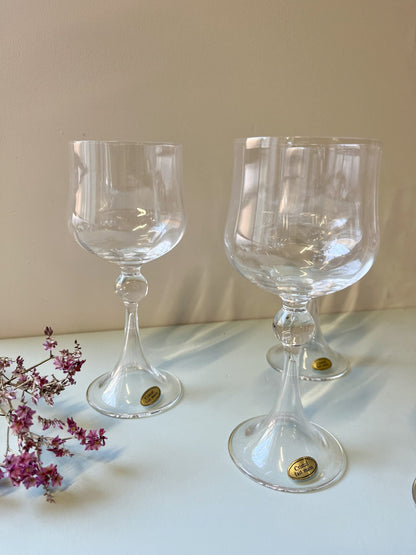 Verres en cristal fait main/ 6