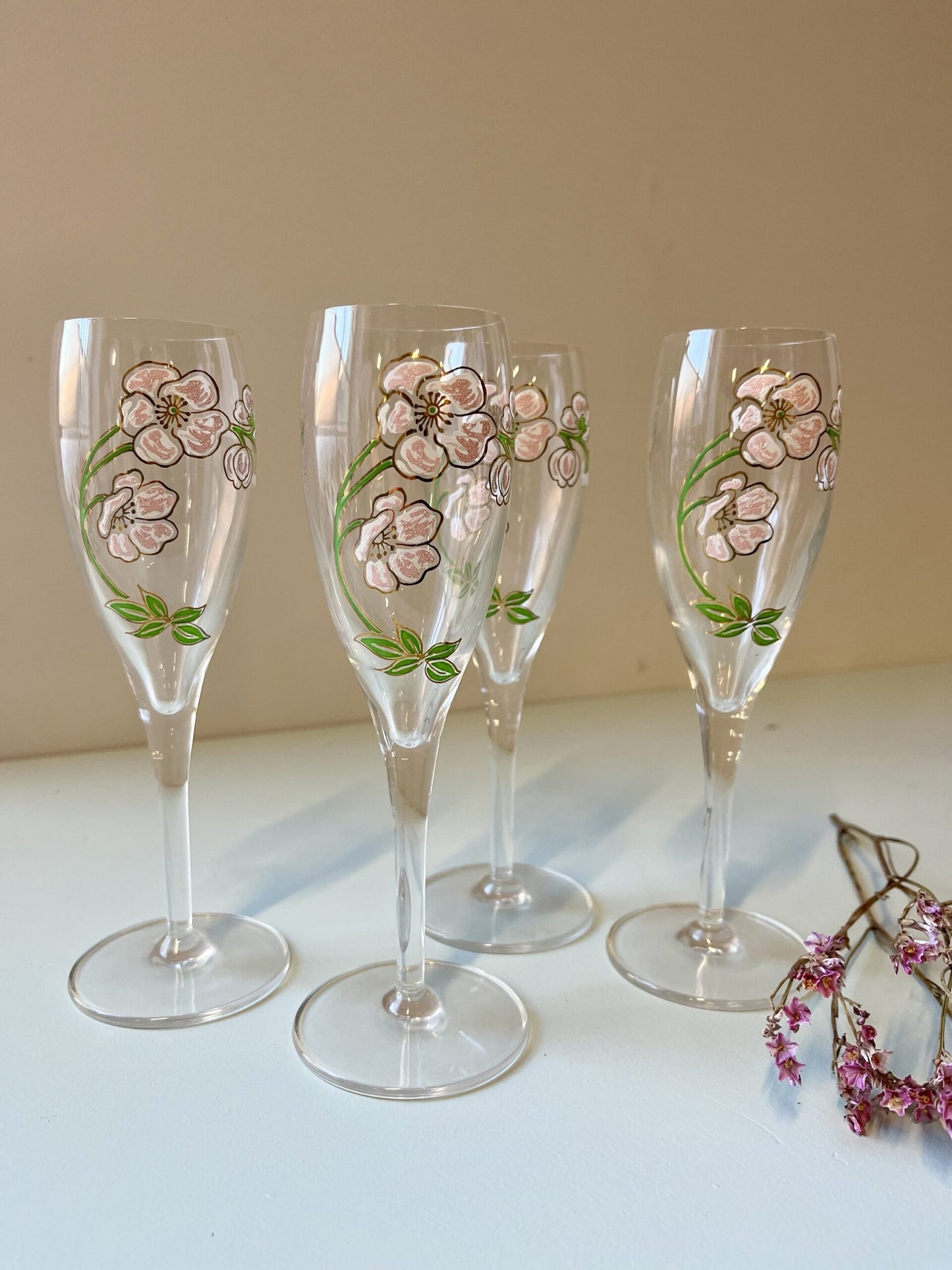 Flûtes à champagne Perrier Jouët