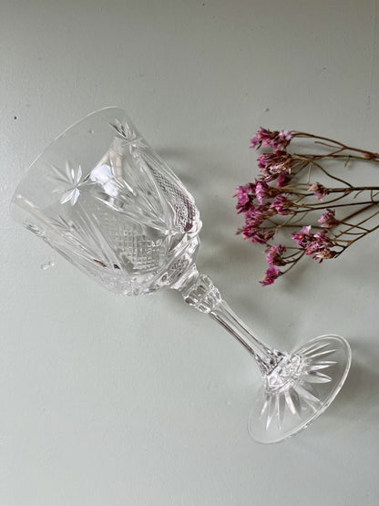 Verres à vin en cristal/ lot de 5