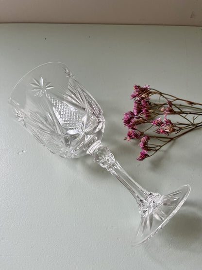 Verres à vin en cristal/ lot de 5