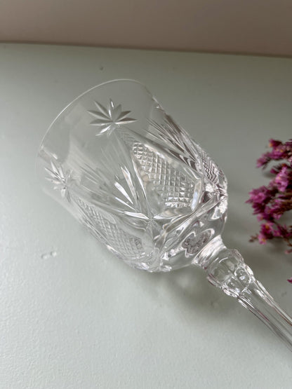 Verres à vin en cristal/ lot de 5