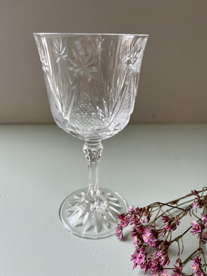 Verres à vin en cristal/ lot de 5