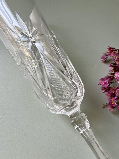 Flûtes en cristal ciselé - lot de 4