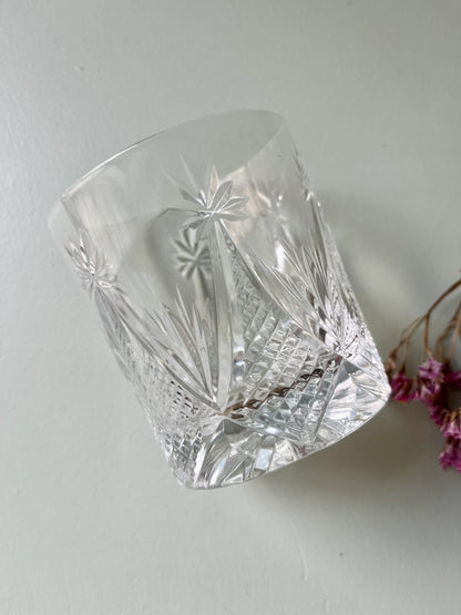 Verres en cristal ciselé - lot de 4