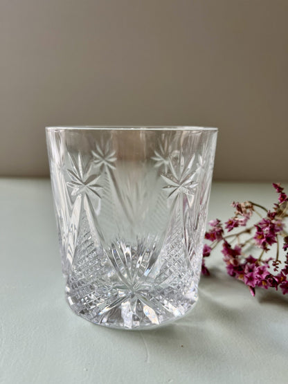 Verres en cristal ciselé - lot de 4