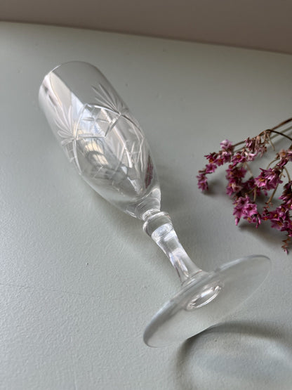 Flûtes ciselées art déco - lot de 4