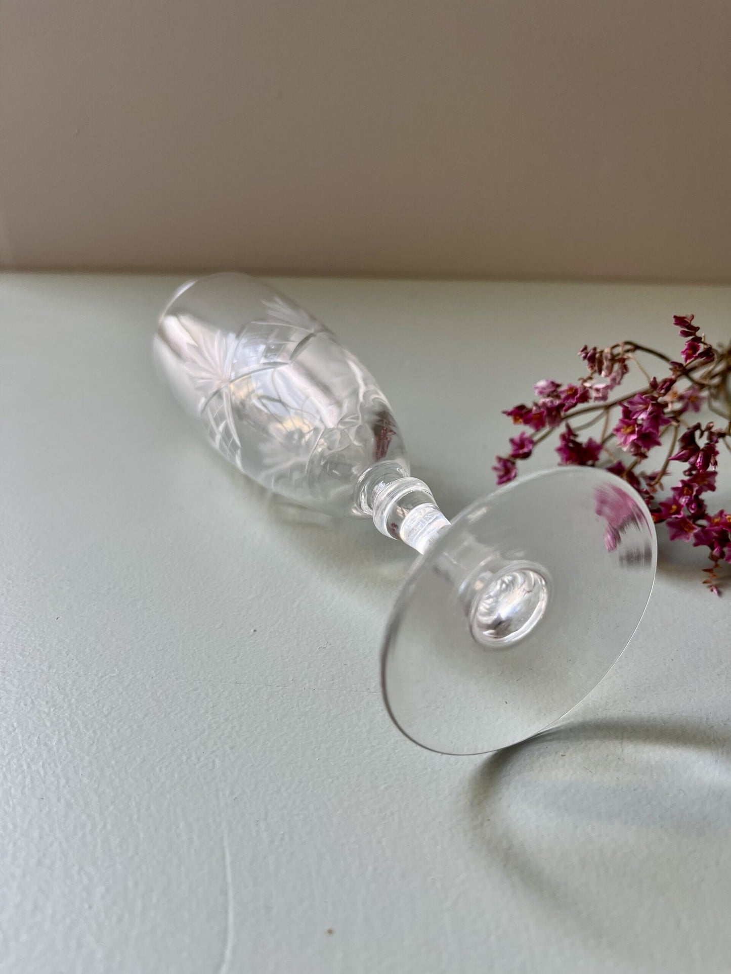 Flûtes ciselées art déco - lot de 4