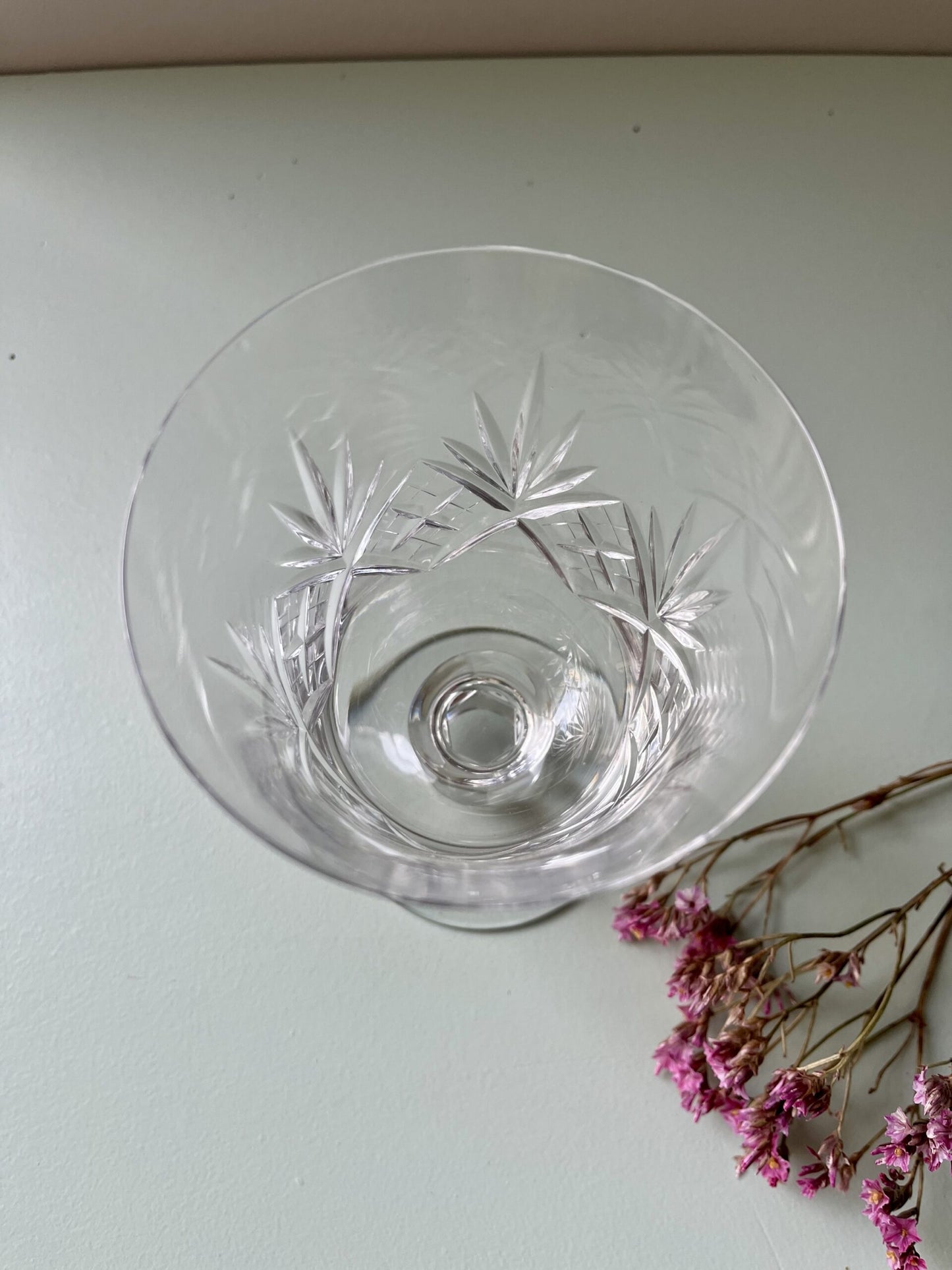 Verres à vin en cristal ciselé - lot de 6