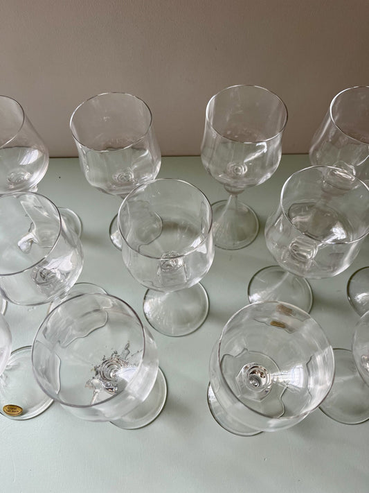 Verres à vin blanc en cristal x15