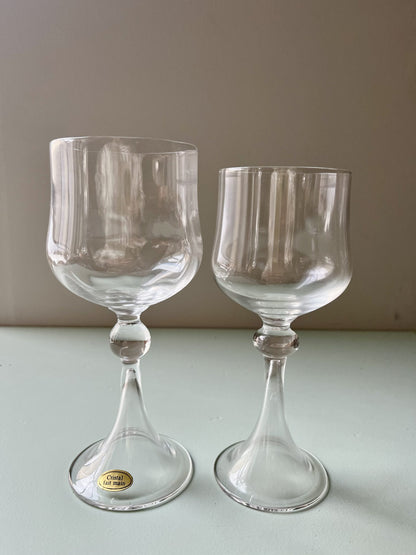 Verres à vin blanc en cristal x15