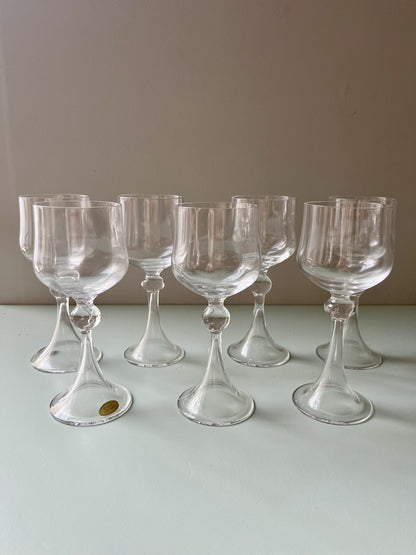 Verres à vin blanc en cristal x15
