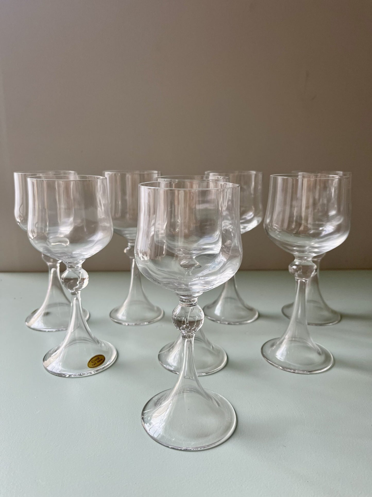 Verres à vin blanc en cristal x15