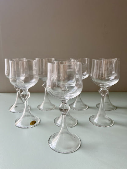 Verres à vin blanc en cristal x15